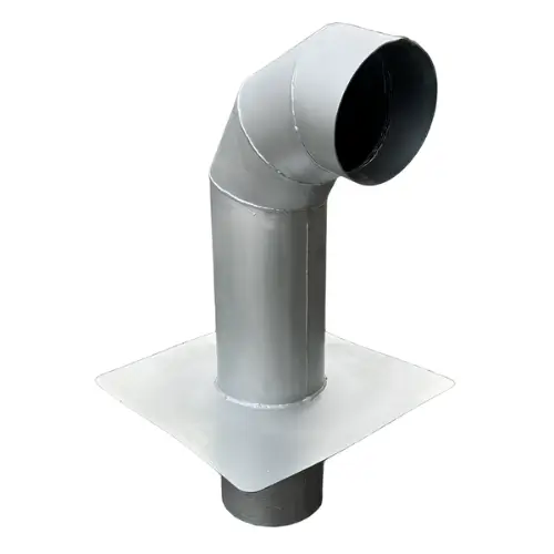 Crosse en acier galvanisé pour passage de câbles et ventilation 1 Crosse en acier galvanisé pour passage de câbles et ventilation - Ø160