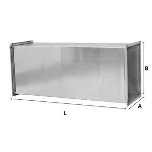 Gaine rectangulaire droite sur-mesure avec cotations