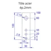 Taille pattes de scellement