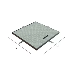 Trappe aluminium avec mesure H et L