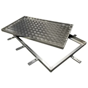 Tampon à carreler aluminium sur mesure - cadre + tampon réel